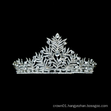 Wholesale Indian Style Wedding Crown Princess Rhinestone Bridal Ballet Tiara with Crystal